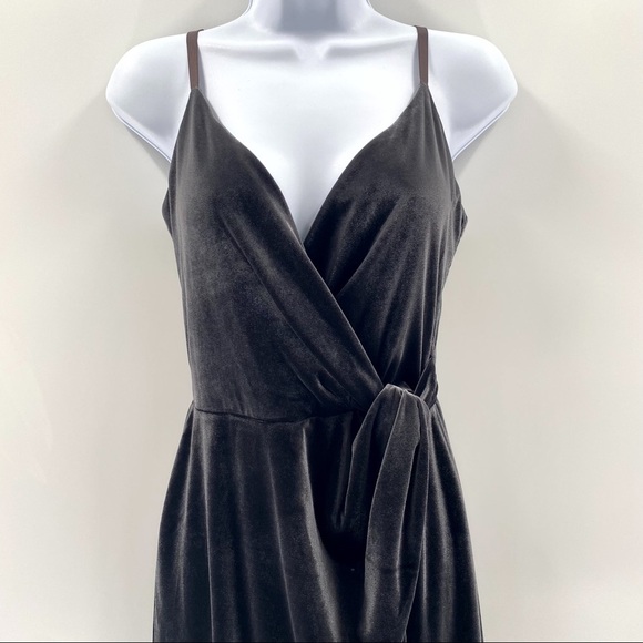 Bailey 44 Velvet Wrap Spaghetti Strap Dress Size Small - Picture 3 of 9